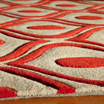 Ava Rug // Red (2.25'L x 8' W)