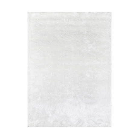 Silky Shag // White (2' X 3')