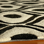 Ava Rug // Black (2'L x 3'W)