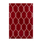 Clarice Rug // Red (2'L x 3'W)