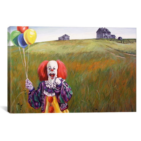 Pennywise's World // Hillary White (26"W x 18"H x 0.75"D)