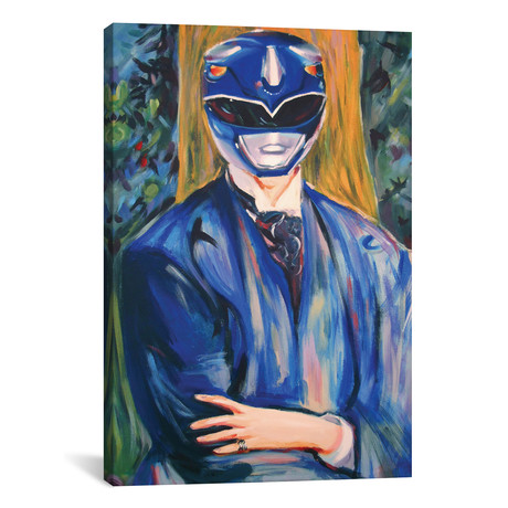 Portrait of a Blue Ranger // Hillary White (26"W x 18"H x 0.75"D)