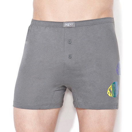 808 Boxer Shorts // Grey (XS)