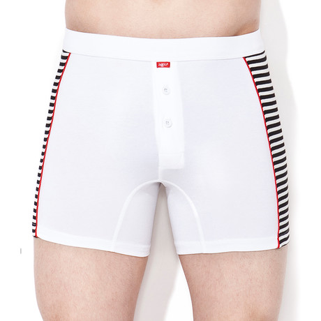 811 Boxer Shorts // White + Black (XS)