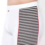 811 Boxer Shorts // White + Black (M)