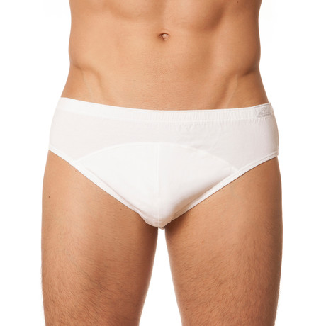 715 Classic Briefs Pack // White // Set of 2 (XS)