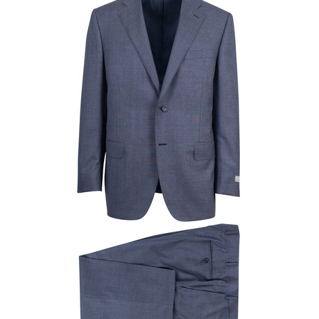 Wool Portly Fit Suit // Blue (Euro: 46R)