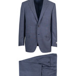 Wool Portly Fit Suit // Blue (Euro: 46R)