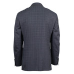 Canali // Check Wool Slim Fit Suit // Gray (US: 46R)