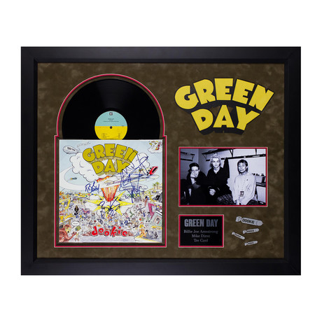 Framed Autographed Album Collage // Green Day