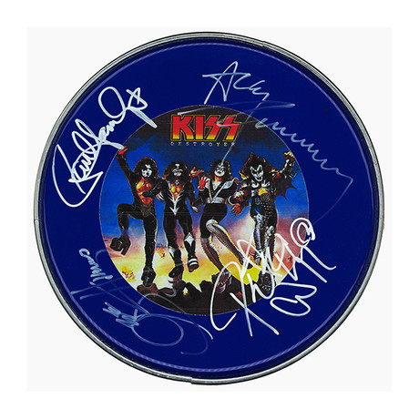 Autographed Drumhead // Kiss