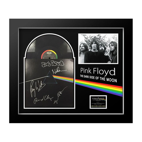 Signed + Framed Album Collage // Pink Floyd "Dark Side of the Moon"