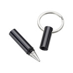 Beta Inkless Aluminum Keychain Pen (Black)