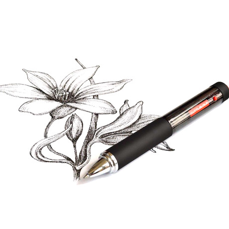 DotsPen Electric Pen-Pen + 5 Black Ink Refills 