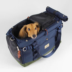 Dog Carrier Bag // Blue (Small)