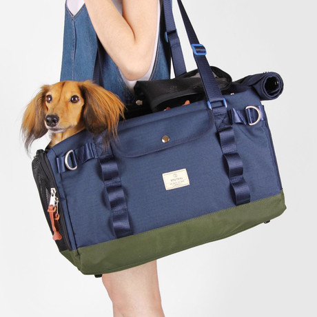 Dog Carrier Bag // Blue (Small)
