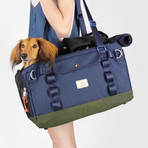 Dog Carrier Bag // Blue (Small)