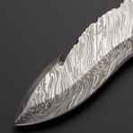 Damascus Gut Hook Skinner Knife // GH-12