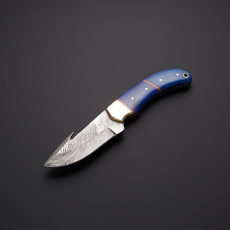 Damascus Gut Hook Skinner Knife // GH-13