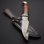 Damascus Gut Hook Knife // GH-16