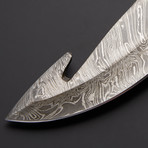 Damascus Gut Hook Knife // GH-16