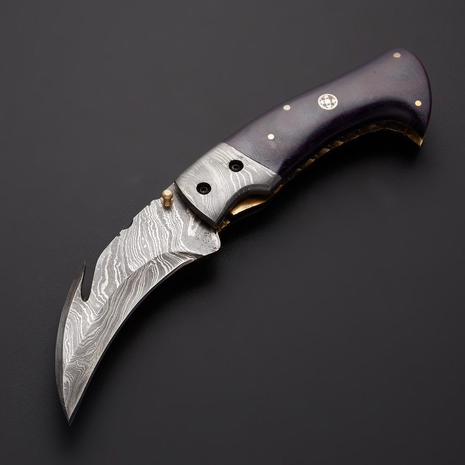 Evermade Traders Damascus Gut Hook Knives Touch of Modern