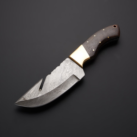 Damascus Gut Hook Skinner Knife // GH-23