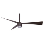 Star 7 Modern Ceiling Fan + LED light // Bronze