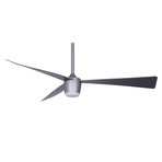 Star 7 Modern Ceiling Fan + LED light // Grey