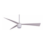 Star 7 Modern Ceiling Fan + LED light // White