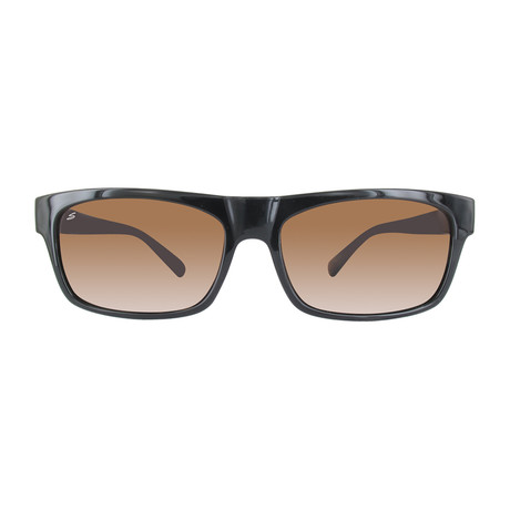 Serengeti Sunglasses // Rapallo // Shiny Black // Polarized 