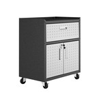 Chrysler 31.5" Mobile Cabinet + 1 Extension Drawer + 2 Adjustable Shelves // Gray