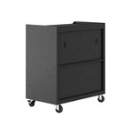Chrysler 31.5" Mobile Cabinet + 2 Adjustable Shelves // Gray