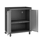 Chrysler 31.5" Mobile Cabinet + 2 Adjustable Shelves // Gray