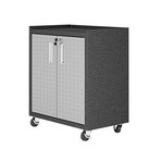 Chrysler 31.5" Mobile Cabinet + 2 Adjustable Shelves // Gray