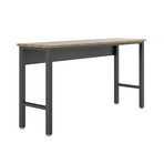 Chrysler 72.4" Table // Natural Wood and Steel