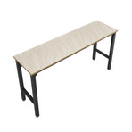 Chrysler 72.4" Table // Natural Wood and Steel