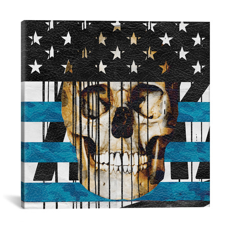 Skull Spangled Banner // 5by5collective (12"W x 12"H x 0.75"D)