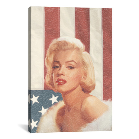 True Blue Marilyn In Flag // Chris Consani