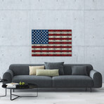 USA Flag (All About The Benjamins) (26"W x 18"H x 0.75"D)