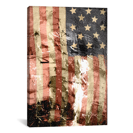 Star Spangled Grafitti (18"W x 26"H x 0.75"D)