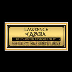 Lawrence Of Arabia // Peter O'Toole Signed Photo // Custom Frame