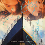 Titanic // Leonardo Dicaprio + Kate Winslet + James Cameron + Celine Dion Signed Photo // Custom Frame