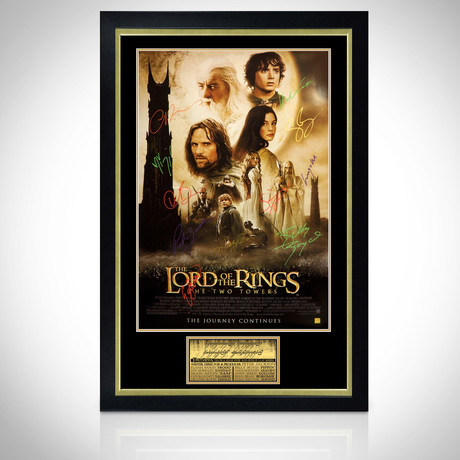 Lord Of The Rings // Cast Signed Poster // Custom Frame