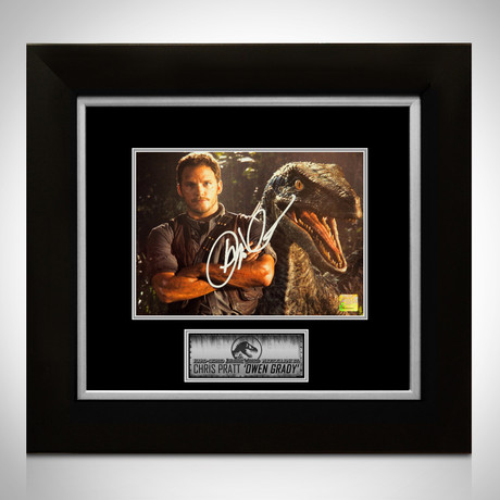 Jurassic World // Chris Pratt Signed Photo // Custom Frame