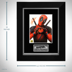 Deadpool Heart // Ryan Reynolds + Stan Lee Signed Photo // Custom Frame