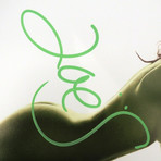 Gamora // Zoe Saldana + Stan Lee Signed Photo // Custom Frame