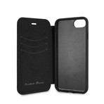 Leather Quilted Booktype Case // Black (iPhone SE/8/7)