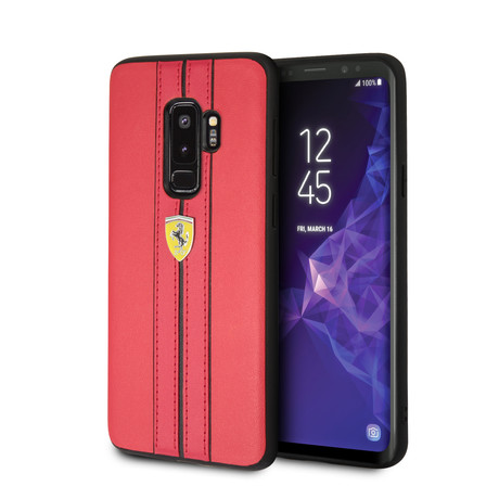 PU Leather Hard Case // Galaxy S9 Plus (Red)