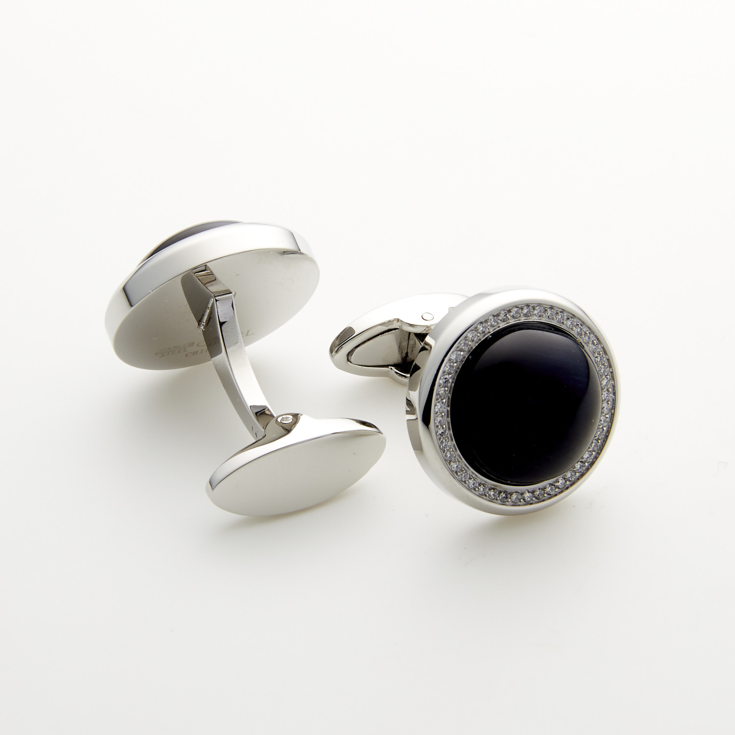 Onyx Circle Cuff Links - SKY Jewelers - Touch of Modern